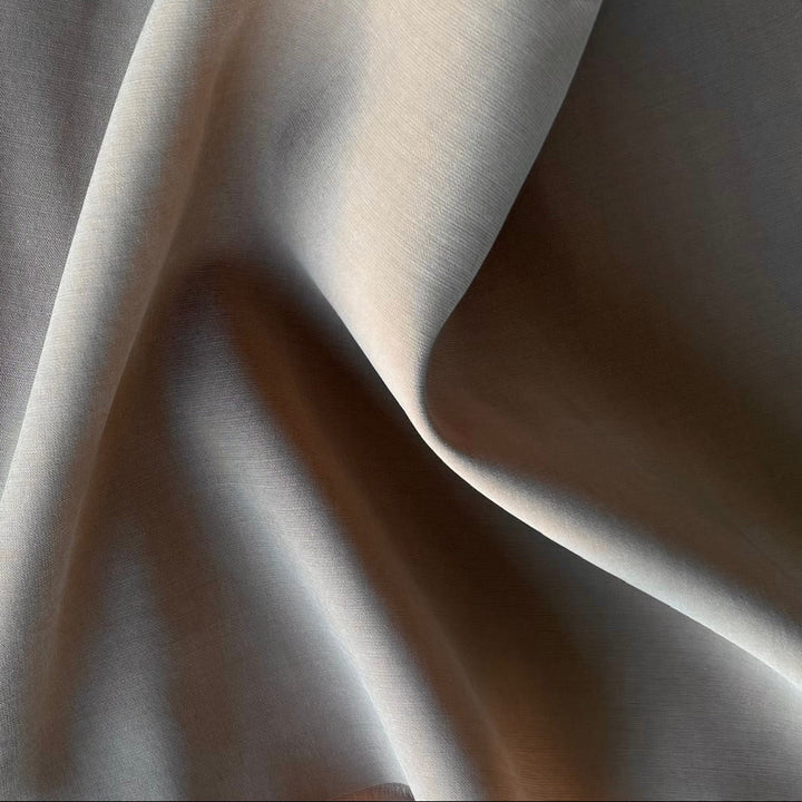 Light to Mid-Weight Caffè Latte Sueded Rayon Viscose Blend Challis (Made in Italy)