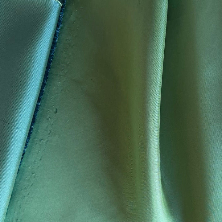 Sea Glass Cross-Woven Cupro Rayon Bemberg Twill Lining (Made in Italy)