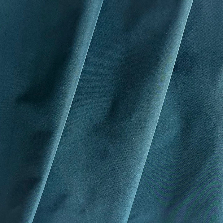 Designer Aegean Blue Crisp Polyester Taffeta (Made in Italy)