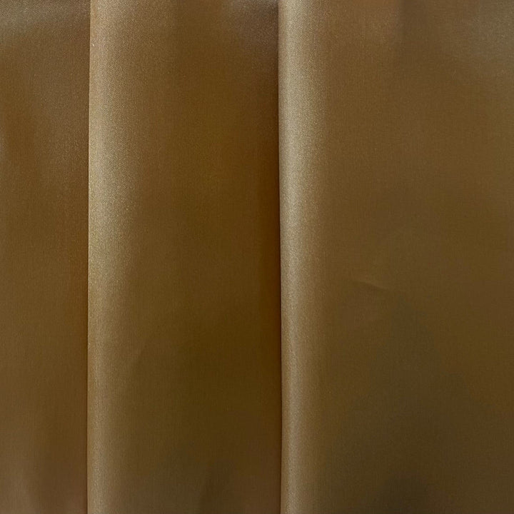 Light-Weight Old Gold Polyester Satin Charmeuse