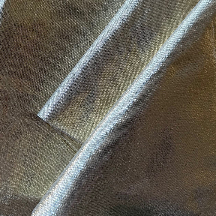 Semi-Sheer Metallic Gold Nylon Blend Lame (Made in Japan)