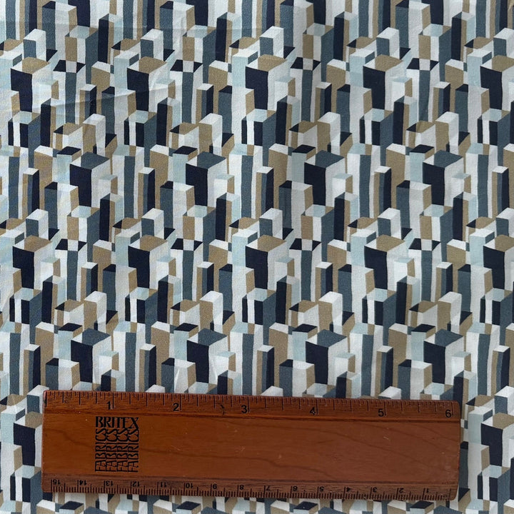 Metropolis Tan Liberty of London Tana Cotton Lawn (Made in Italy)