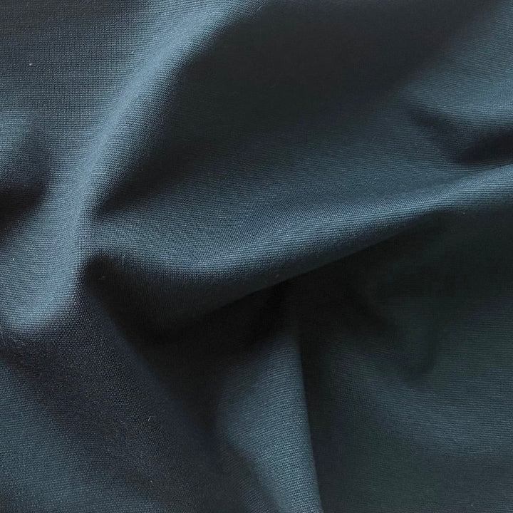 Lighter-Weight Slate Blue Cotton Ponte Double Knit (Made in Italy)
