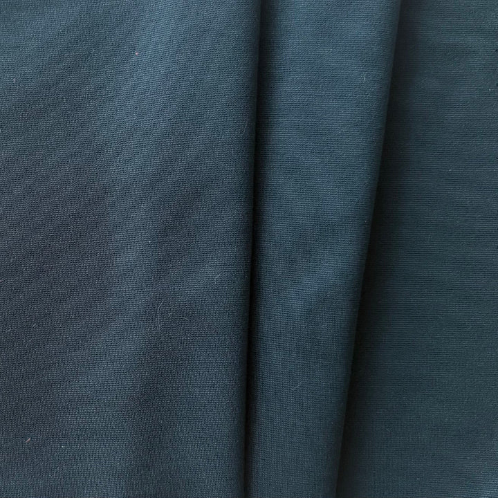 Lighter-Weight Slate Blue Cotton Ponte Double Knit (Made in Italy)