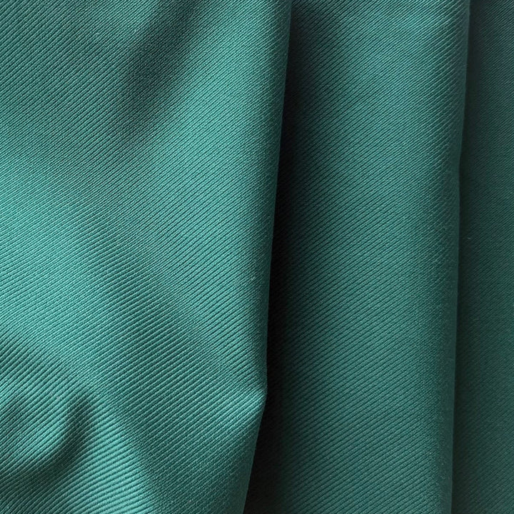Heavy-Weight Pine Green Cotton Twill (Made in Italy)