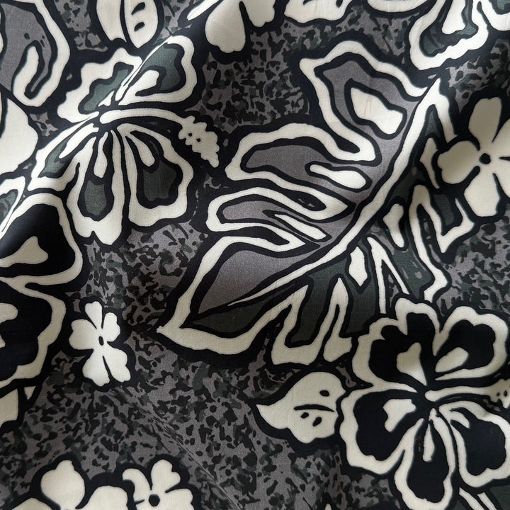 Urban Tropical Forest Crisp Cotton Poplin (Made in Italy)