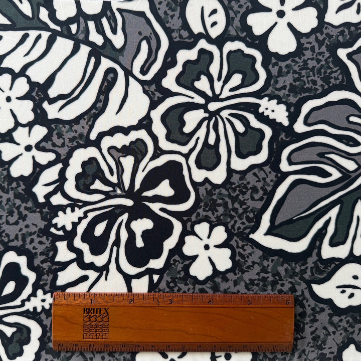 Urban Tropical Forest Crisp Cotton Poplin (Made in Italy)