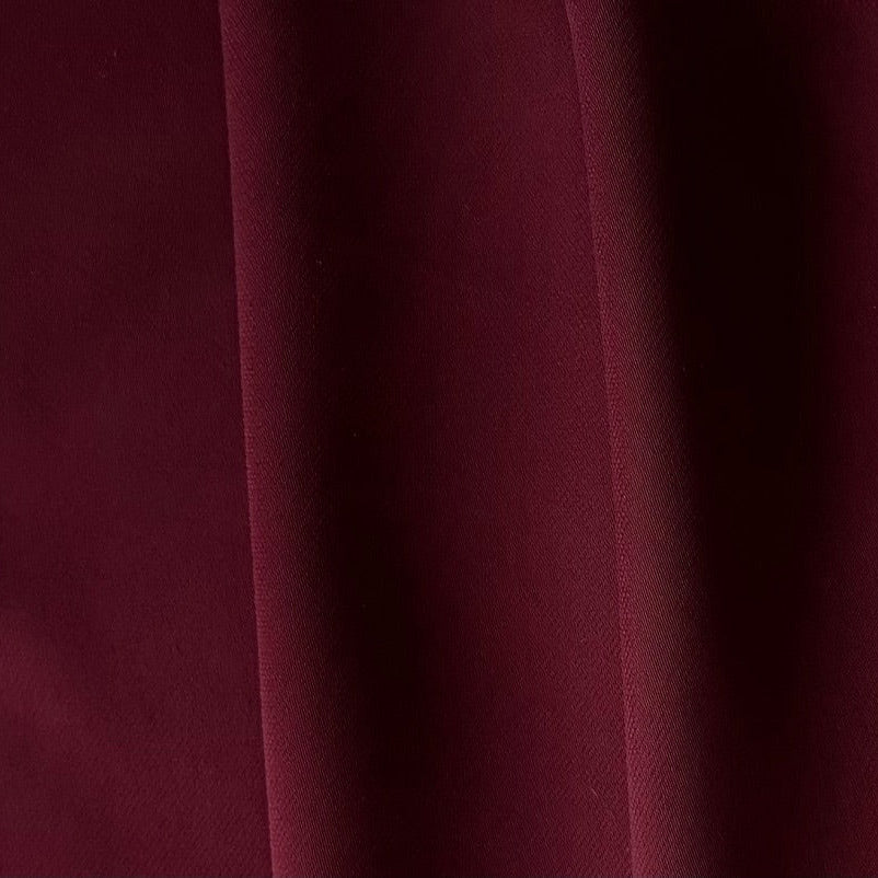 Mid-Weight Sangria Wine Double-Faced Polyester Satin (Made in Korea)