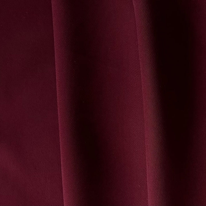 Mid-Weight Sangria Wine Double-Faced Polyester Satin (Made in Korea)