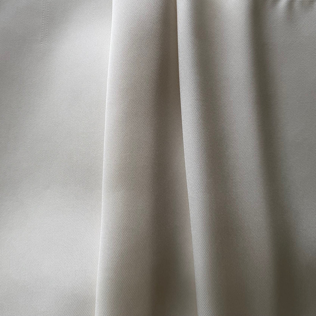 Mid-Weight Ivory Breeze Double-Faced Polyester Satin (Made in Korea)