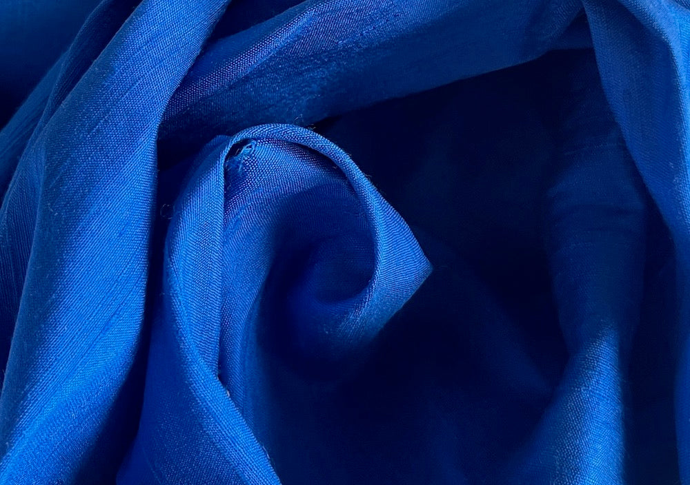 Fresh Royal Blue Silk Dupioni (Made in India)