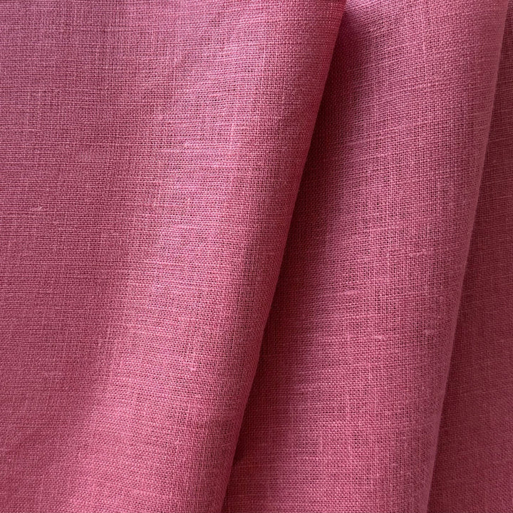 Light to Mid-Weight Thulian Pink Linen (Made in Italy)