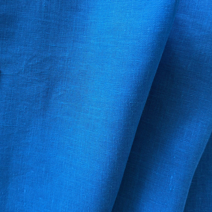 Lighter-Weight Bright Periwinkle Linen (Made in Italy)