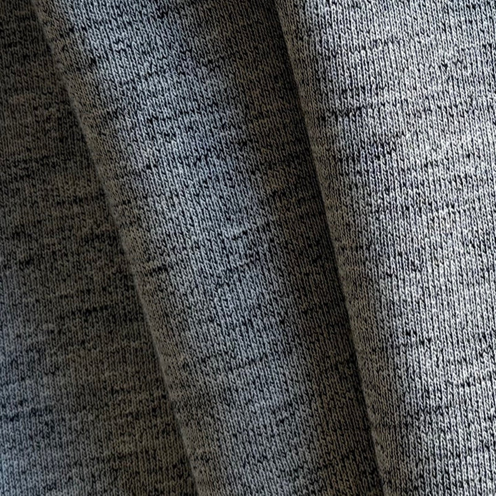 Mid-Weight Marled Grey Cotton Sweatshirt Knit Fleece (Made in Italy)