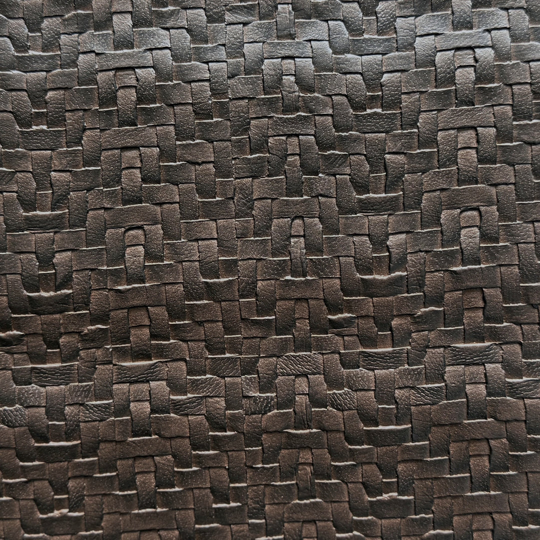 Walnut Brown Wicker Park Vinyl With Polyurethane Backing (Made in USA)