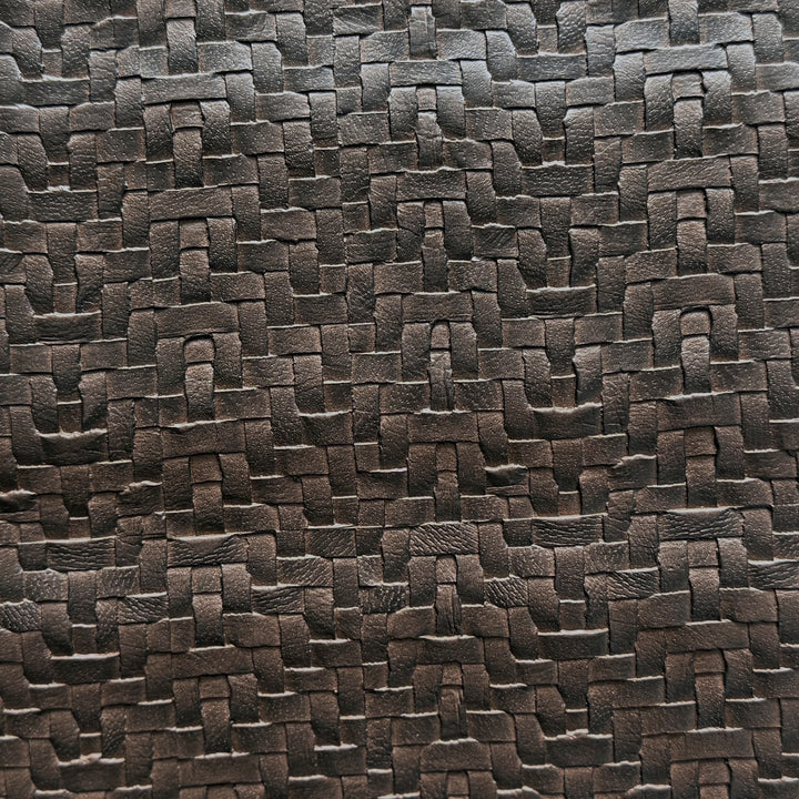 Walnut Brown Wicker Park Vinyl With Polyurethane Backing (Made in USA)