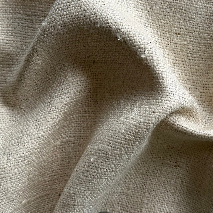 Mid-Weight Neutral Natural Raw Silk Suiting (Made in India)