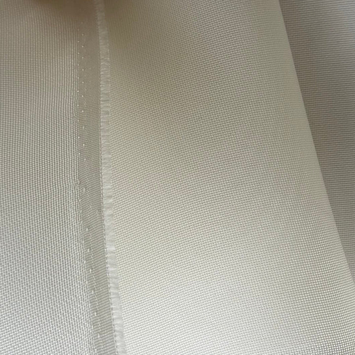 Semi-Sheer Lush Ivory Silk Gazaar (Made in Italy)