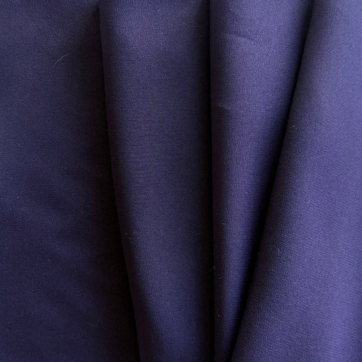 Charred Eggplant Silk Crepe de Chine (Made in Italy)
