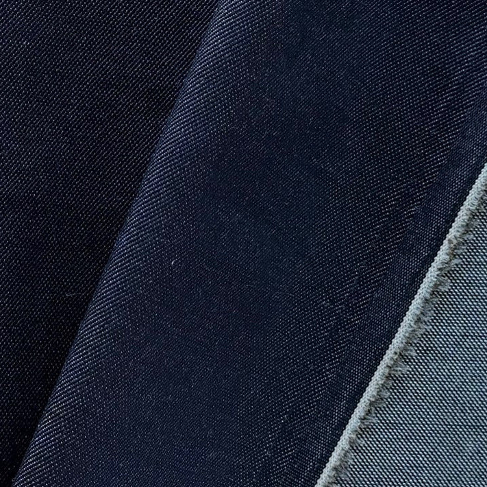 Heavy-Weight 13 oz Dark Indigo Cotton Blend Denim (Made in Italy)