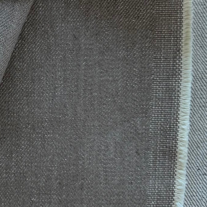 Heavy-Weight 13 oz Mushroom Cotton Denim Twill (Made in Italy)