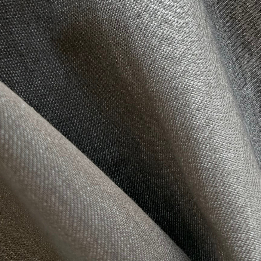 Heavy-Weight 13 oz Mushroom Cotton Denim Twill (Made in Italy)
