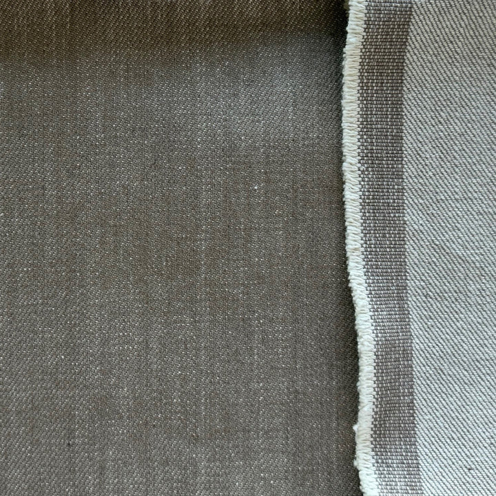Heavy-Weight 13 oz Mushroom Cotton Denim Twill (Made in Italy)