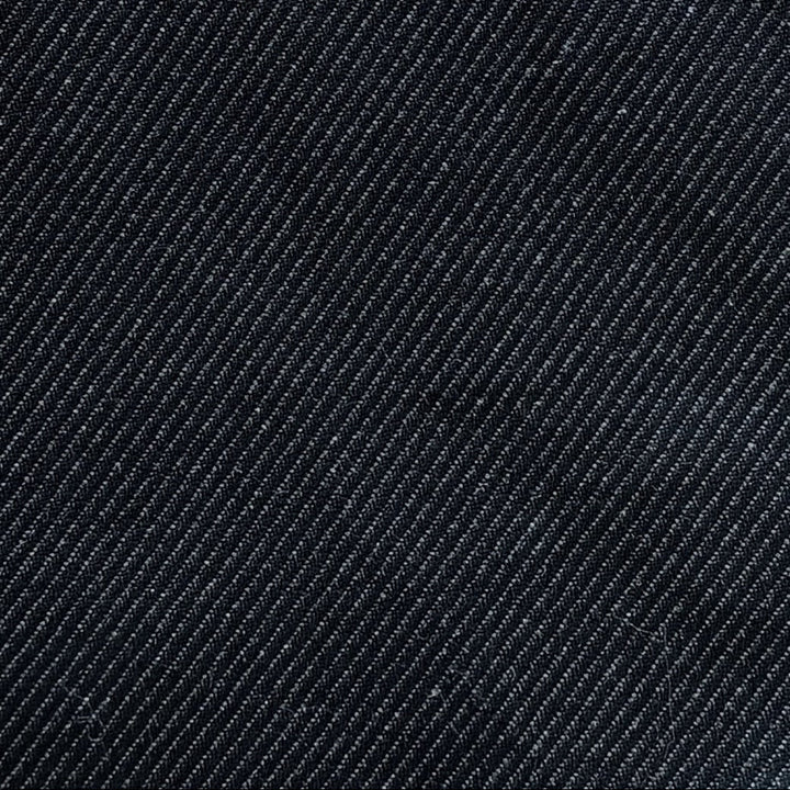 Heavy-Weight 13 oz Deep Charcoal Cotton Blend Denim (Made in Italy)