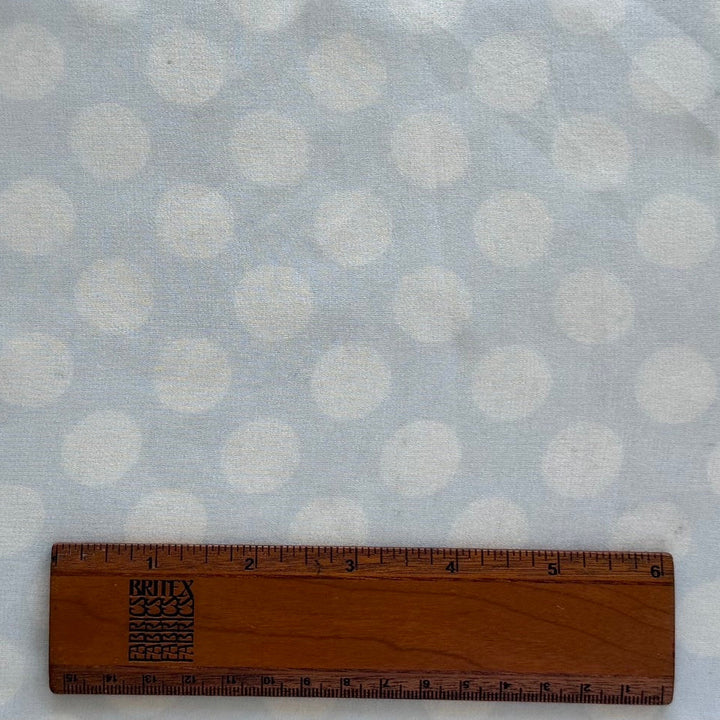 Sheer Delicate Fairy Blue & White Polka Dots Chiffon