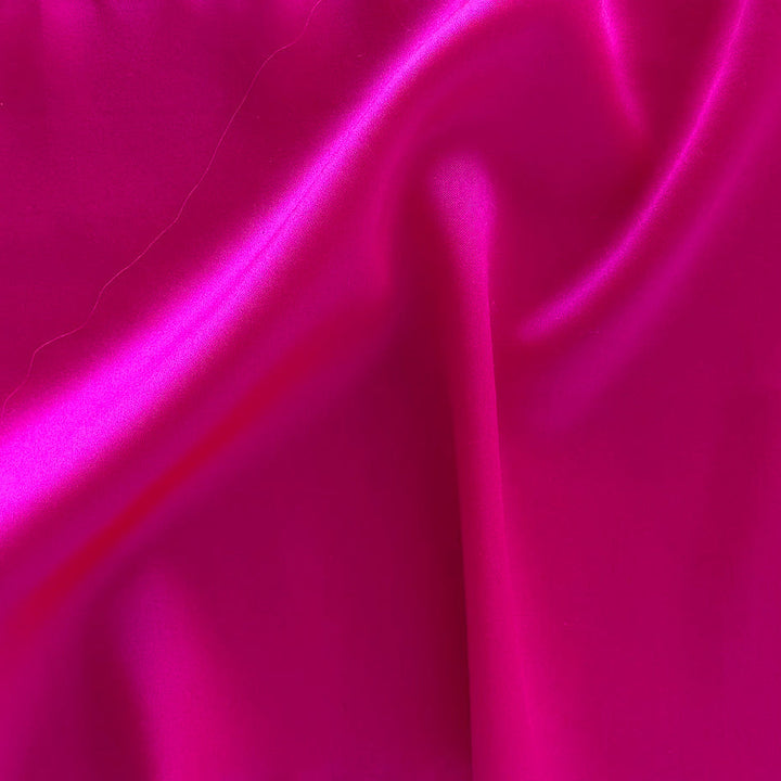 Neon-Tastic Pink Stretch Silk Satin Charmeuse (Made in Italy)