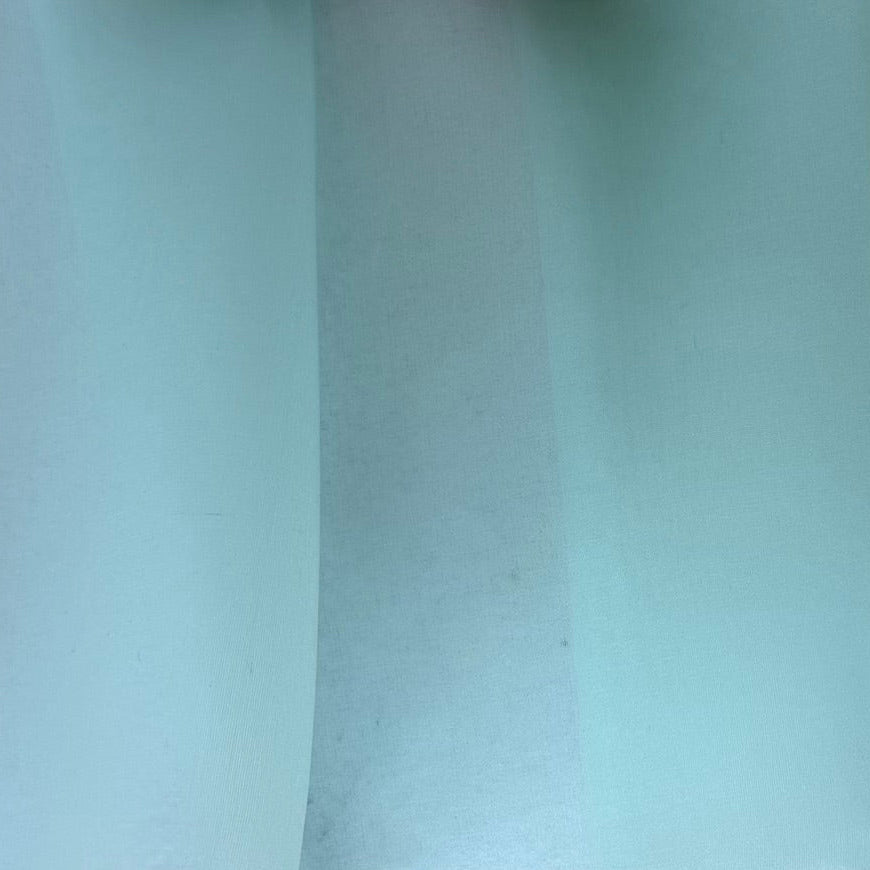 Sheer Aquamint Crisp Silk Organza