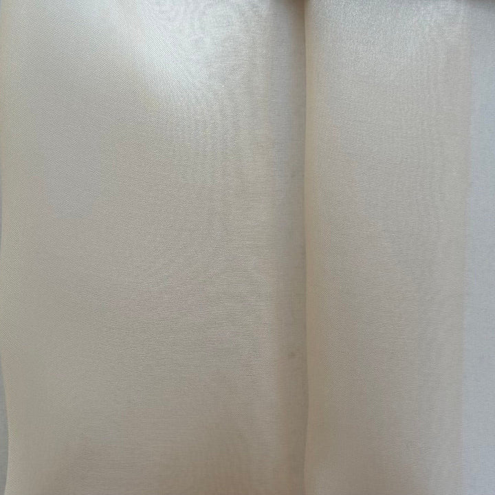 Sheer Pale Apricot Champagne Crisp Silk Organza
