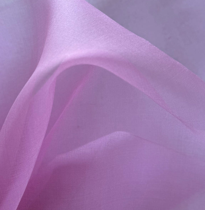 Sheer Magical Orchid Crisp Silk Organza