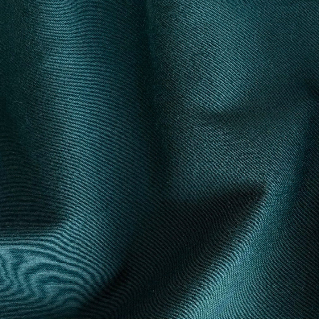 Mid-Weight Spruce Green Soft Cotton Twill (Made in Italy)
