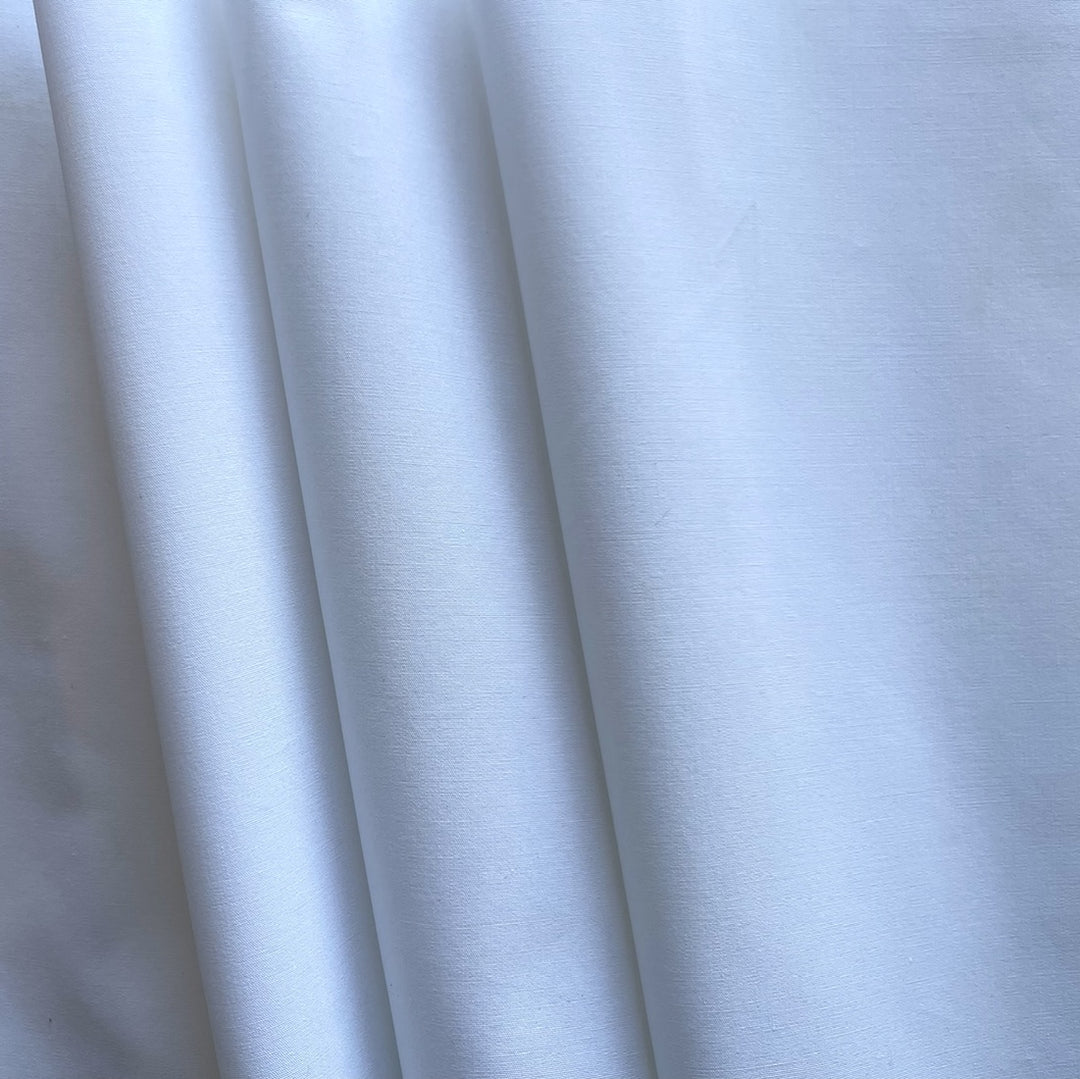 Couture Bright White Crisp Cotton Poplin (Made in Italy)