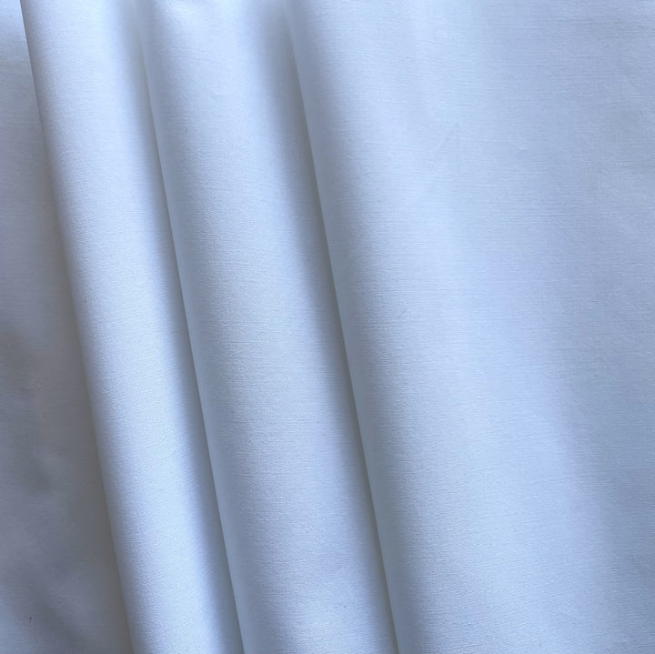 Couture Bright White Crisp Cotton Poplin (Made in Italy)