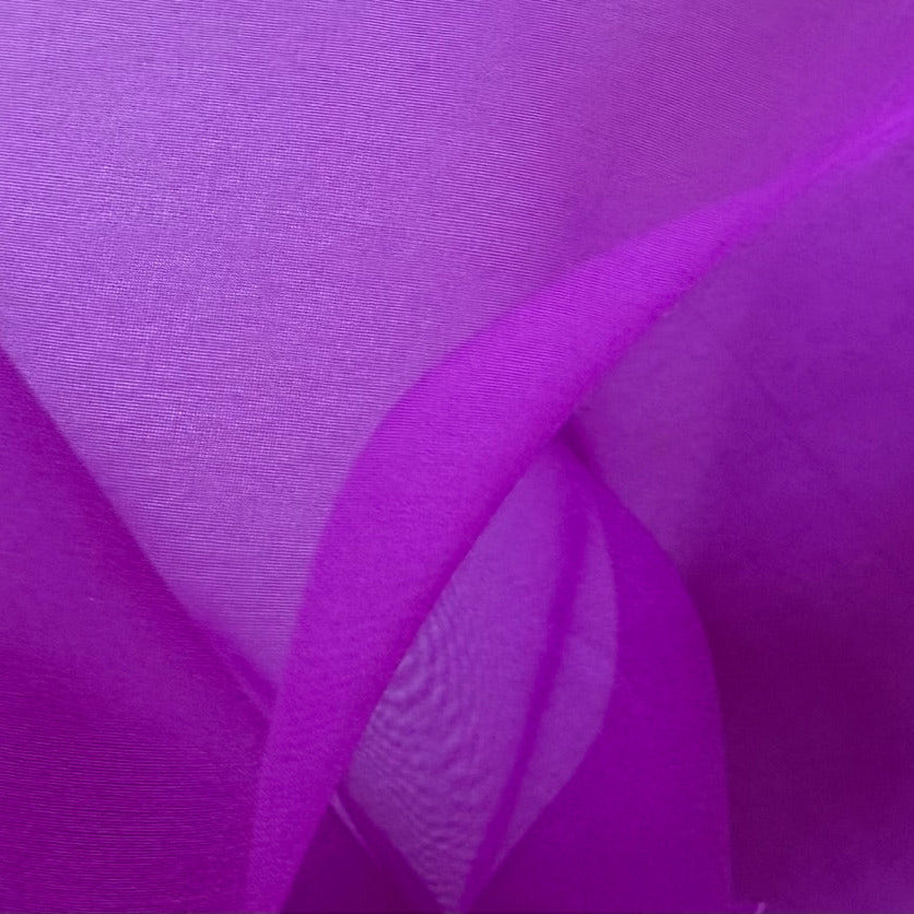Sheer Torrid Violet Crisp Silk Organza