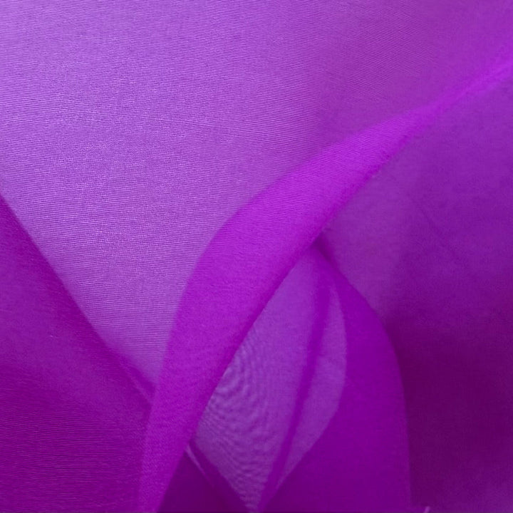 Sheer Torrid Violet Crisp Silk Organza