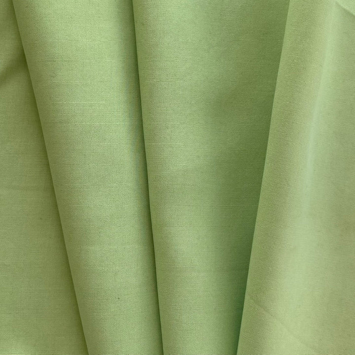 Pale Granny Smith Apple Green Matte Silk Broadcloth (Made in Italy)