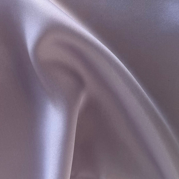 Gleaming Lavender Cloud Silk Satin Charmeuse