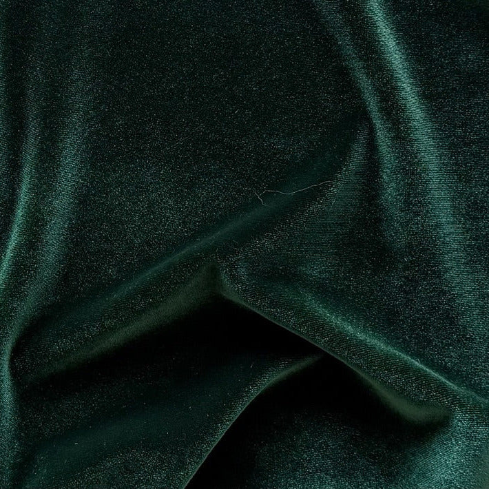 Holiday Hunter Green Stretch Polyester Velvet (Made in USA)