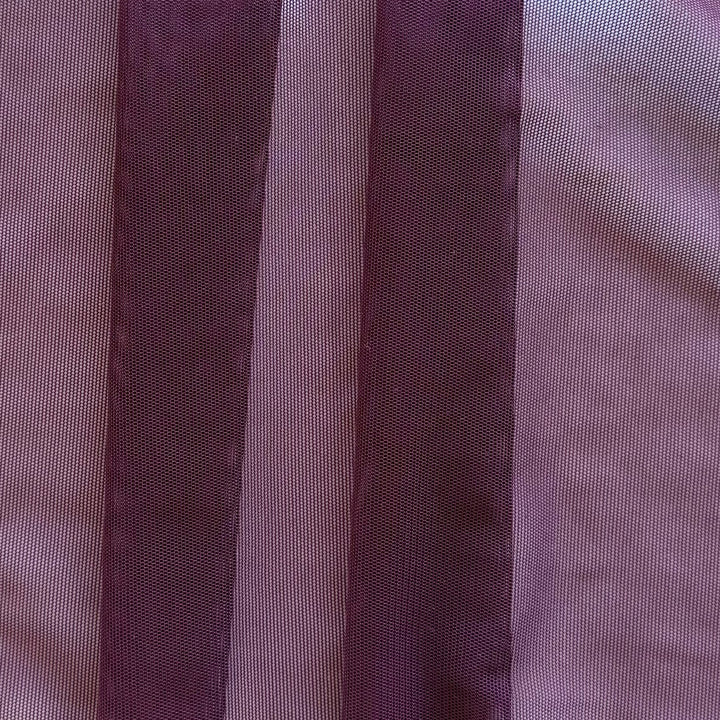 Sheer Ripe Plum Stretch Nylon Mesh (Made in USA)