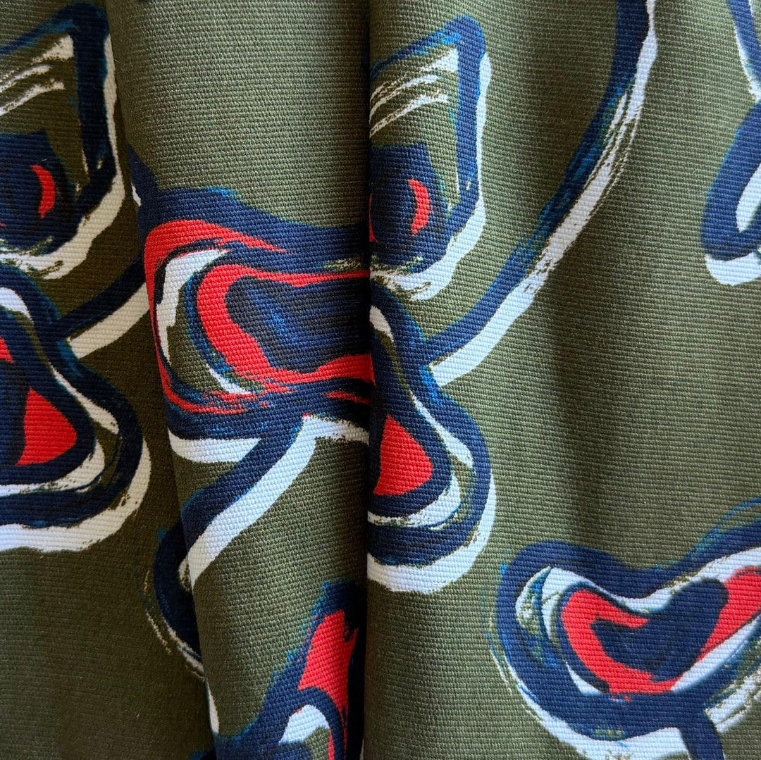 Khaite Abstract Organic Shapes Stretch Cotton Twill