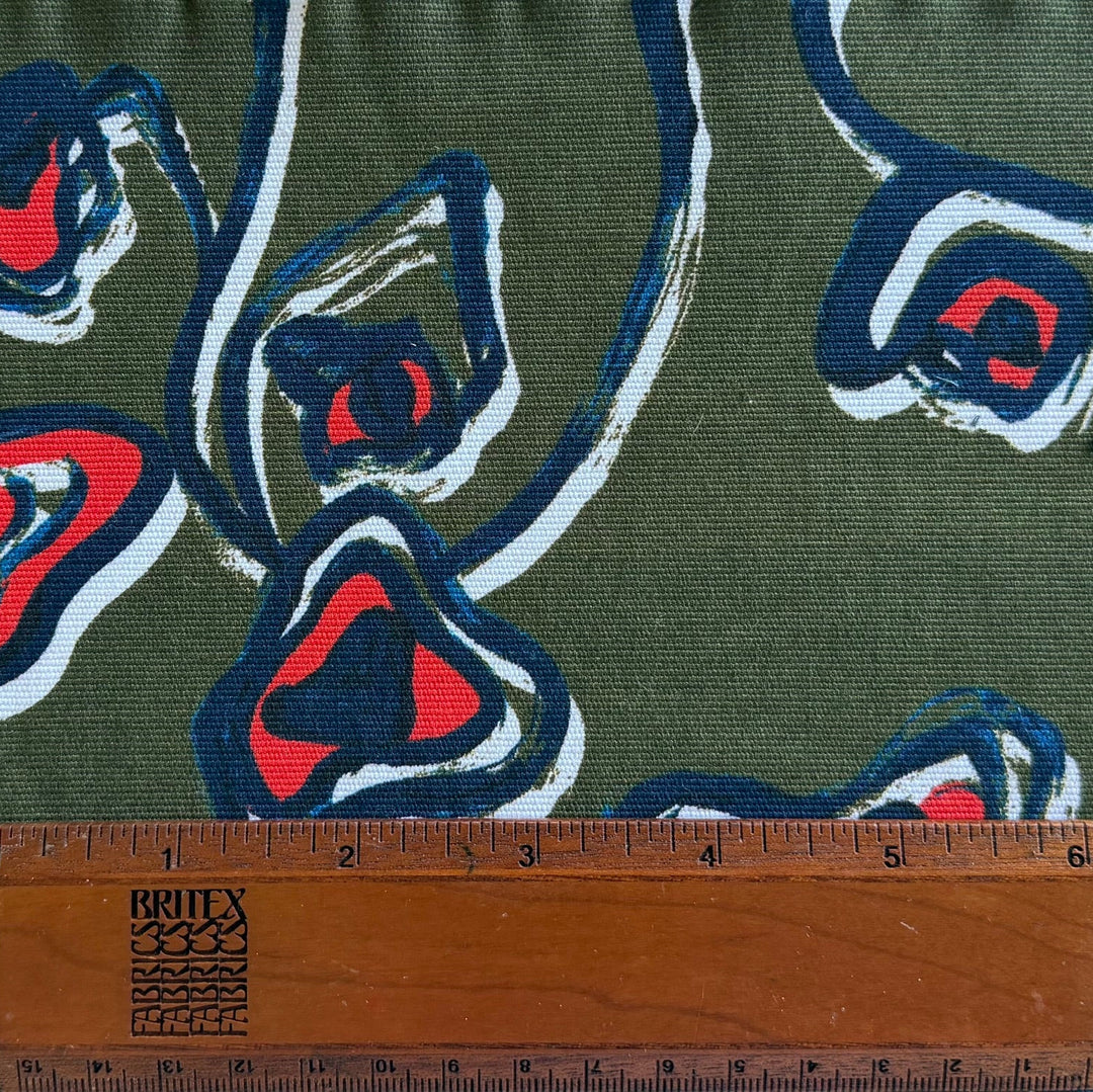 Khaite Abstract Organic Shapes Stretch Cotton Twill