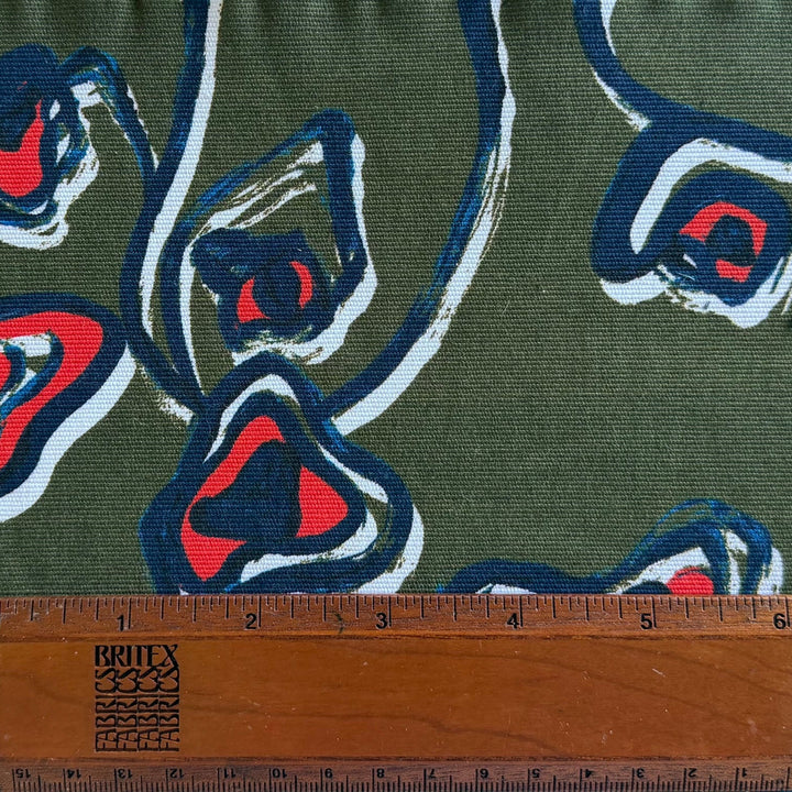 Khaite Abstract Organic Shapes Stretch Cotton Twill