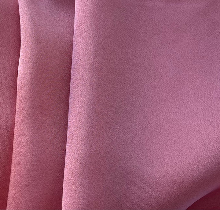 Thulian Peach Rayon Viscose Blend Crepe Back Satin (Made in Italy)
