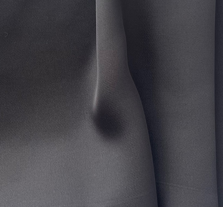 Lighter-Weight Black Acetate Luster Crepe