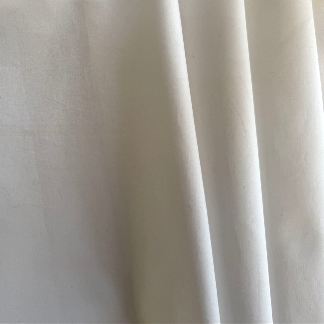 Bright White Crisp Cotton Poplin (Made in Italy)