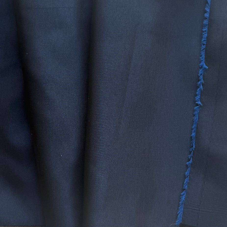 Lighter-Weight Navy Blue Cross-Woven Polyester Taffeta