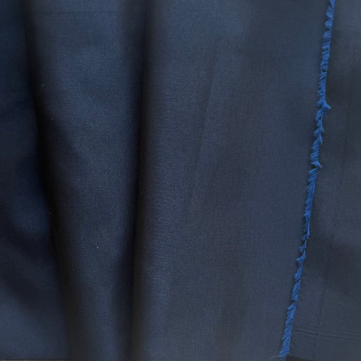 Lighter-Weight Navy Blue Cross-Woven Polyester Taffeta